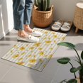 thumbnail image 4 of Beige Daisy Flower Yellow Blooms Pattern Door Rugs,Washable Non Slip Door Mats Indoor,Decorative Door Mats,Entry Mat Indoor for Entrance,Bedroom,Kitchen,Bathroom,16"x24", 4 of 6