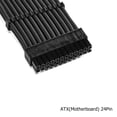 thumbnail image 4 of FormulaMod Power Supply Extension Cable Kit, 18AWG 1x ATX 24P+ 2x EPS 8-P(4+4)+ 3x PCI-E8-P(6+2) With 4 Combs for PSU to Motherboard/GPU (Black), 4 of 6