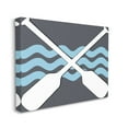 thumbnail image 3 of Stupell Crossed Boat Oars Sea Waves Landscape Painting Gallery Wrapped Canvas Print Wall Art, 3 of 5