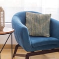 thumbnail image 6 of Plutus Brands Blue Plutus Diamond Jacquard Luxury Throw Pillow 20 in x 20in, Double Sided 20" x 20", 6 of 9