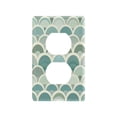 thumbnail image 3 of Switch Panel Switch Decoration 2.76x4.53x0.28 Inches Unused Outlet Cover Switch Plate Wall Plates Living Room Kitchen Bedroom Study Switches Green Semicircle Seamless, 3 of 8