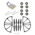 thumbnail image 1 of Hélice Prop + Parachoques + Ejes de Cojinete Conjunto de Accesorios para X4 H502S H502E H507A RC Quadcopter Negro CUTICAT Props de hélices de drones RC, 1 of 8