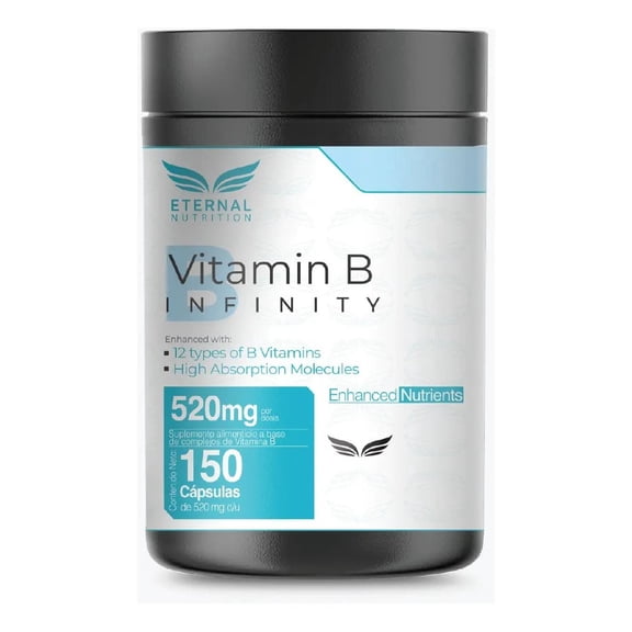 Complejo B Elevado Eternal Nutrition 150 Cápsulas 520 mg