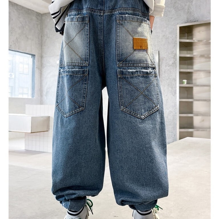 Combination Boys Hip Hop Pants XIMIN Kids Boys Irregular Sutures