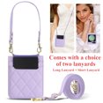 thumbnail image 6 of TECH CIRCLE for Motorola Razr 40/Razr 2023 Case, Premium PU Leather Slim Fit Anti-Scratch Bumper Shockproof Protective Elegant Phone Case with Shoulder Strap for Moto Razr 40/Razr 2023 5G, Purple, 6 of 6
