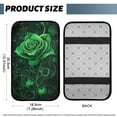 thumbnail image 5 of Yuyamidu Green Rose Car Center Console Armrest Cover Winter Center Console Cushion Pad for Auto Truck SUV Van Universal Arm Rest Cover Car Accessories, 5 of 7