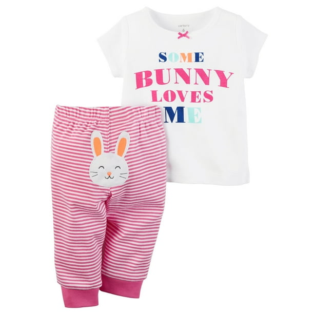 Carter's Baby Clothing Outfit Girls 2Piece Easter Top & Pant Set