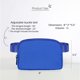 thumbnail image 5 of Riñonera con correa ajustable para mujeres y hombres, mini riñonera para exteriores, riñonera pequeña, negro, azul salvaje esquí esquí Gafas de esquí, 5 of 5