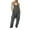 Grey, variant on Mefallenssiah Fashion Women Casual Cold Shoulder Jumpsuit Solid Suspender Jumpsuits Wide Pocket Leg Pant Gray XL