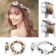 thumbnail image 2 of Corona de flores, diademas para mujer, diademas de margaritas, guirnalda floral bohemia, diadema para niñas, adorno para sombrero, fiesta, festival, playa, viajes, accesorios de boda Jieddey JM, 2 of 5