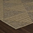 thumbnail image 2 of Rug Branch Hogar Modern Abstract Indoor Jute Runner Rug, Brown Beige - 2'x8', 2 of 4