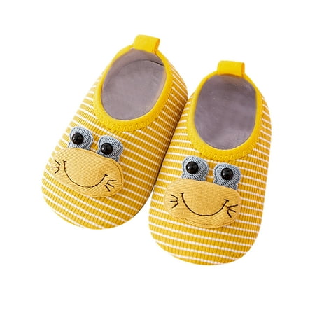 

nsendm Infant Boys Girls Animal Prints Cartoon Socks Toddler The Floor Socks Barefoot Socks Non Girl Shoes Size 12 Shoes Yellow 6 Months