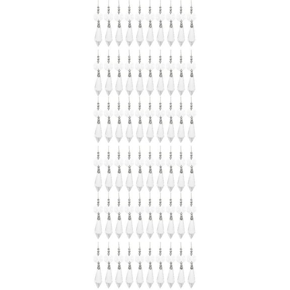 Set of 3 Prism Ornament Chandelier Drop Crystals Beads Orb Lamp Shades Pendant Light