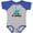 Baseball Heather and Royal, variant on Inktastic 1st Birthday 1 Year Old Boys or Girls Baby Bodysuit