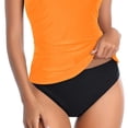 thumbnail image 3 of Traje de baño para mujer Correas de cuello regulables Talle alto Estilo casual Trajes de baño divididos cómodos y elegantes para fiestas en la playa Tipo 7 S, 3 of 5