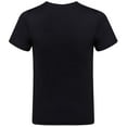 thumbnail image 3 of JH Design Men's Black Crew Neck Short Sleeve Cotton T-Shirt 3-Pack, 3 of 3