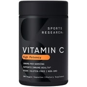 Sports Research High Potency Vitamin C, 1,000 mg, 240 Veggie Capsules