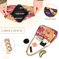 thumbnail image 2 of FORMRS Womens Shoulder Bag with Chain Strap Clutch Purse Cute Tote Handbag, Orange Hand Drawn Floral, 2 of 7