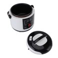 thumbnail image 1 of Car Rice Cooker, Insulation Function Mini Rice Cooker Multifunctional Safe 2L Stick Proof 24H Reservation with Steam Basket for Travel for Soup, 1 of 7