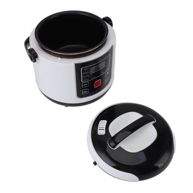 Car Rice Cooker, Insulation Function Mini Rice Cooker Multifunctional Safe 2L Stick Proof 24H Reservation with Steam Basket for Travel for Soup