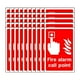 thumbnail image 4 of 50 pegatinas de vinilo para señal de de llamada de alarma contra incendios, resistentes al agua y a los arañazos, para gimnasios, cafeterías y, 4 of 8