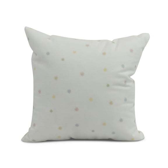 Simply Daisy, 16" x 16" Veggie Dots Outdoor Pillow, Pale Pink