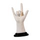 thumbnail image 1 of Creative Rock Gesture Estatua de resina Escultura de Músico Figuras coleccionables de gestos ano para mesitas de noche Bar Gabinete Blanco Sunnimix estatua escultura, 1 of 8