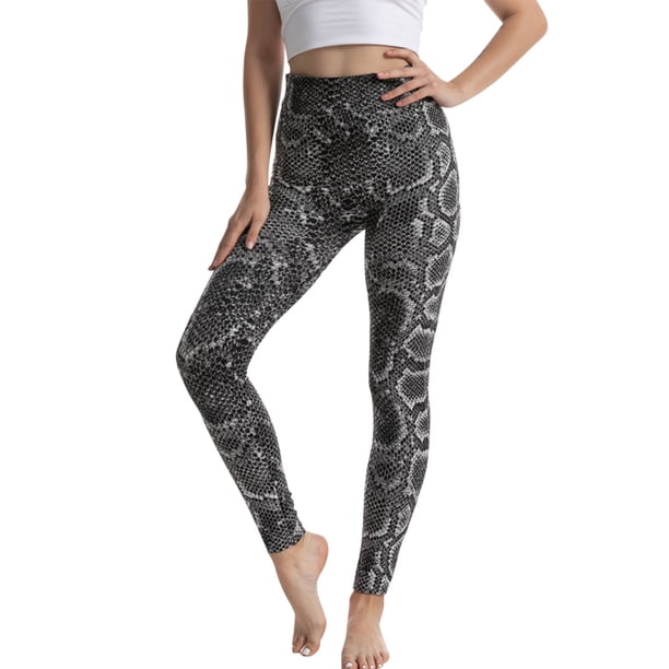 Gibobby Pantalones para mujer, pantalones vaqueros elásticos, Leggins con estampado térmico, mallas vaqueras imitación, pantalones senpararismo, trajes, pantalones Yoga a la caparara(Gris, L)