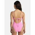 thumbnail image 3 of No Boundaries Crinkle One-Piece Swimsuit, Women’s, 3 of 4