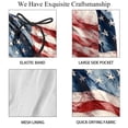 thumbnail image 4 of luoweisi Men's Beach Shorts Quick Dry Swim Trunks with Mesh Lining American Flag M, 4 of 5