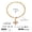 JDN0111005-PE, variant on Faty-T Minimalist Cross Necklace for Petite Women 14K Gold Plated Dainty Faith Birthstone Pendant