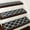 Linear-Black, variant on FloorHug 4pcs 28"X9" Non-Slip Stair Treads,Indoor Carpet Stair Runners Set for Wooden Steps,100% Polyester TPE Backing Stair Rugs Safety Mats for Dogs, Kids & Elders,Square Pattern,Grey