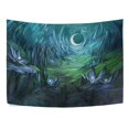 thumbnail image 3 of MYPOP Dreamy Landscape Twilight Valley Tapestry Wall Hanging Decoration Home Decor Living Room Dorm 90 x 60 inches, 3 of 4
