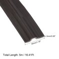 thumbnail image 2 of Window Weather Stripping Door Seal Strip, 5 Meters(16.41Ft) Long Self Adhesive Window Gap Sealing Strip(Brown), 2 of 6