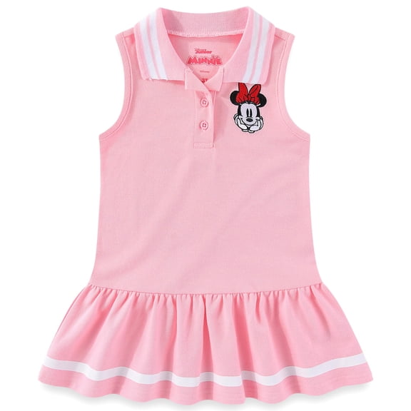 Disney Minnie Mouse Collared Polo Dress (Girls), Sizes 2T-6