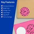 thumbnail image 3 of Avery Printable Round Labels, Bright Pink, 3.5" Diameter, 160ct, 3 of 11