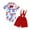 White, variant on Xuewenshw Boys Girls Independence Day Short Sleeve Baseball Prints Romper Bodysuits Suspenders Shorts Gentleman Outfits Mutual Baby Stuff