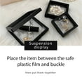 thumbnail image 3 of 10 PCS Transparent PE 3D Jewelry Frames Display Box Stand Coin Storage Films Bracelets Rings Necklaces Container Cases, 3 of 10