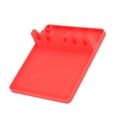 thumbnail image 2 of Soporte de almacenamiento de cuchara de silicona para reposapiés, 5 ranuras, organizador de rejilla para espátula de cocina, rojo Speravity HA005302-03, 2 of 7