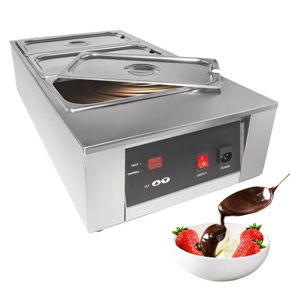 GorillaRock Chocolate Melting Pot | Electric Warmer | 3 Tanks | 110V