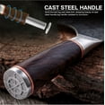 thumbnail image 2 of Butcher Knife 8" Breaking Knife Razor Sharp High Carbon German Steel Forged Boning Knfe with Ergonomic Handle, 2 of 7