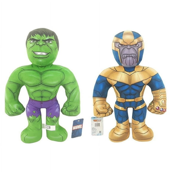Marvel Hulk Thanos Double Sided Plush Toy