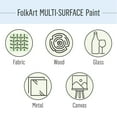 thumbnail image 3 of FolkArt Multi-Surface Metallic Acrylic Craft Paint Set, 8 Colors, 2 fl oz Each, 3 of 9