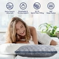 thumbnail image 4 of Pillows Queen Size, Hotel Quality Cooling Down Alternative Gusseted Bed Pillows for Side, Back, or Stomach Sleepers,Bed Pillows, Soft Pillows for Sleeping(Gray), 4 of 8