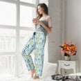 thumbnail image 5 of Salouo Cartoon Cat Print Women's Pajama Pants Casual Loose Sweatpants PJs Flowy Pants Drawstring Palazzo for Women Wide Leg Pants Lounge Pajama -Large, 5 of 8
