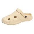 thumbnail image 2 of Dakaela Garden Clogs for Men Lightweight Waterproof Closed Toe Sandals with Arch Support Comfortable Slip on Slides Indoor Outdoor Size 7.5,Khaki, 2 of 7