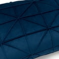 thumbnail image 5 of JWH Handmade Decorative Soft and Smooth Velvet Lumbar Pillow Covers for Simple Decoration 14x24inch Navy Blue, 5 of 10