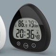 thumbnail image 3 of Reloj digital mayimx de baño IP25 Termómetro impermeable negro, 3 of 7