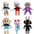 thumbnail image 2 of Bingirl 8 Inch Cuphead Plush Toy Mugman Soft Stuffed Plush Doll Cute Game Figure Doll Toys For Fans Kids, 2 of 8
