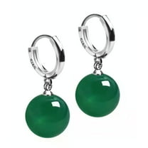 Mall of Style - Potara Earrings for Women - Japanese Jewelry - Agate Unisex Potara (Forest - Pair)